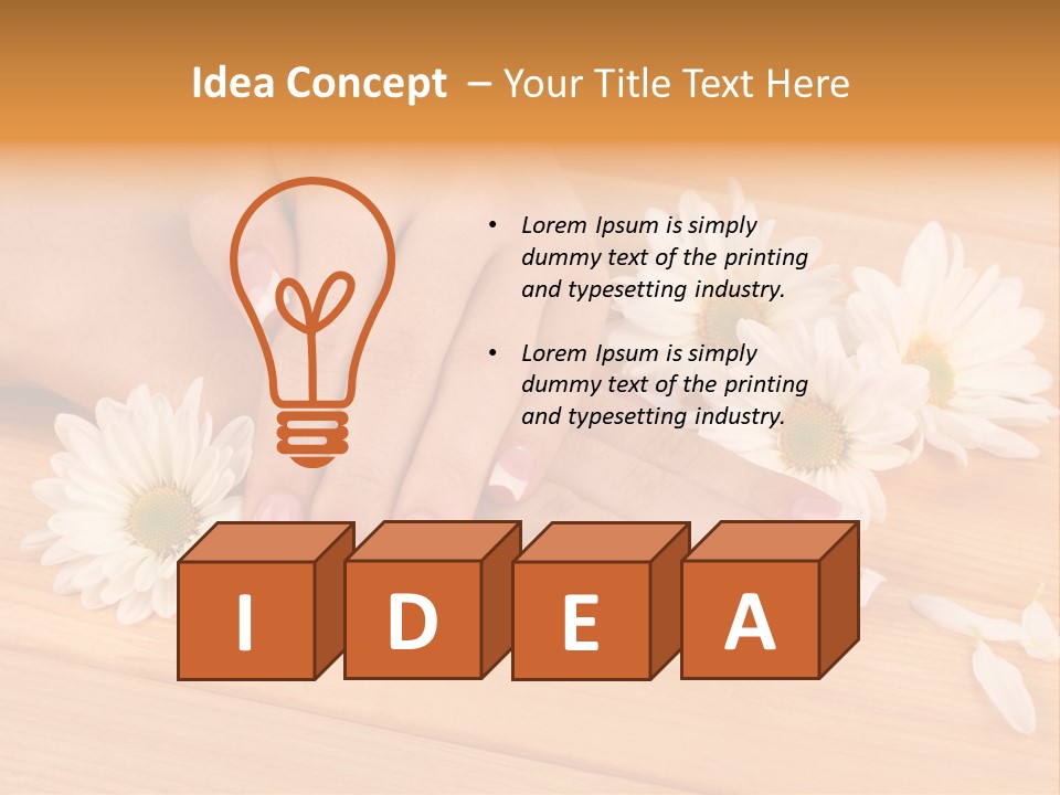 Young Massage Care PowerPoint Template