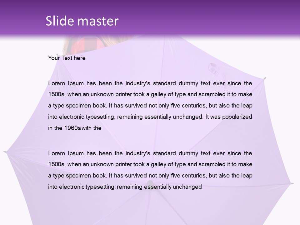 Portrait Teenager Walk PowerPoint Template