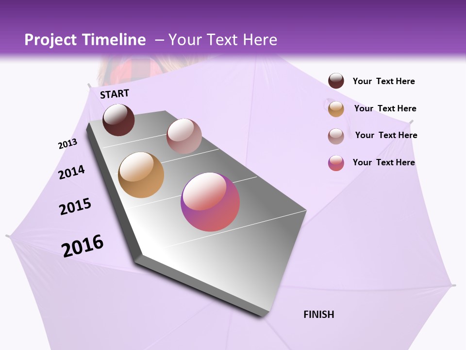 Portrait Teenager Walk PowerPoint Template