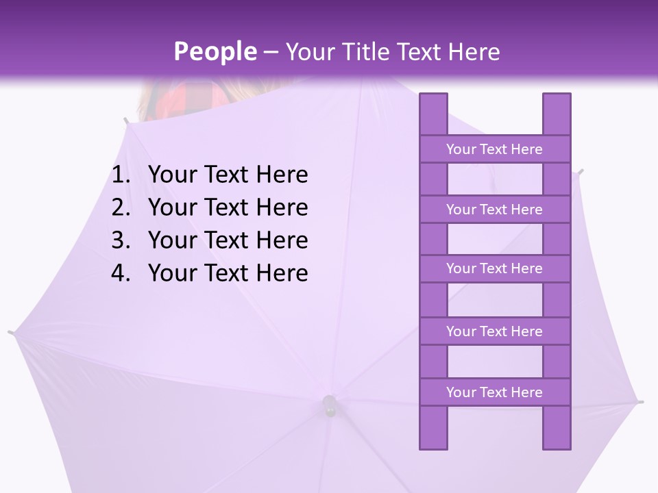 Portrait Teenager Walk PowerPoint Template