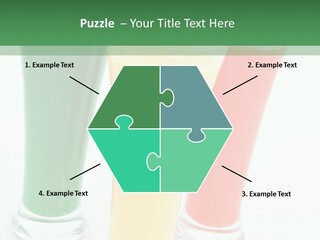 Cocktail Umbrellas White Background Cocktail Parasols PowerPoint Template