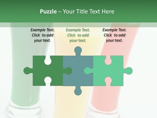 Cocktail Umbrellas White Background Cocktail Parasols PowerPoint Template