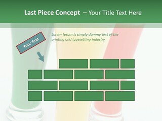 Cocktail Umbrellas White Background Cocktail Parasols PowerPoint Template