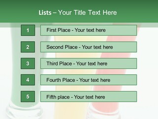 Cocktail Umbrellas White Background Cocktail Parasols PowerPoint Template