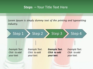 Cocktail Umbrellas White Background Cocktail Parasols PowerPoint Template