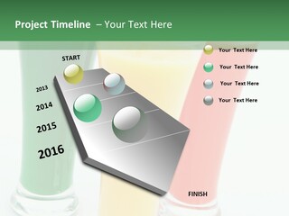 Cocktail Umbrellas White Background Cocktail Parasols PowerPoint Template