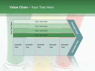 Cocktail Umbrellas White Background Cocktail Parasols PowerPoint Template