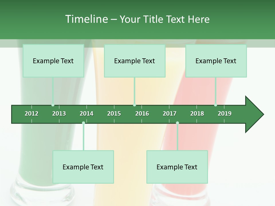 Cocktail Umbrellas White Background Cocktail Parasols PowerPoint Template