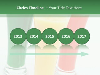 Cocktail Umbrellas White Background Cocktail Parasols PowerPoint Template