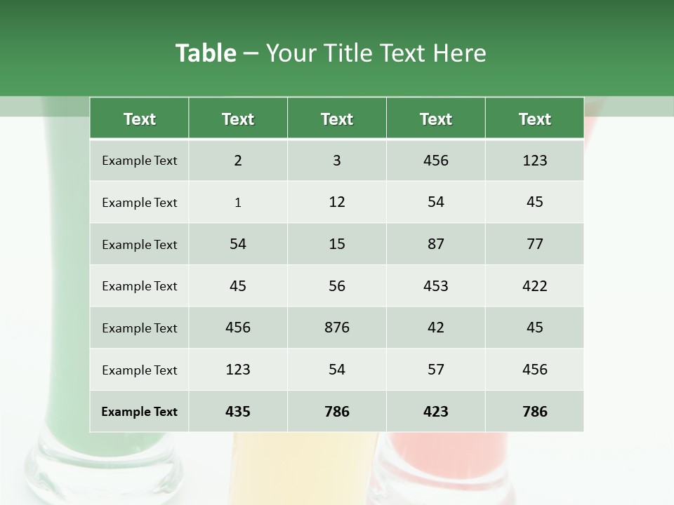 Cocktail Umbrellas White Background Cocktail Parasols PowerPoint Template