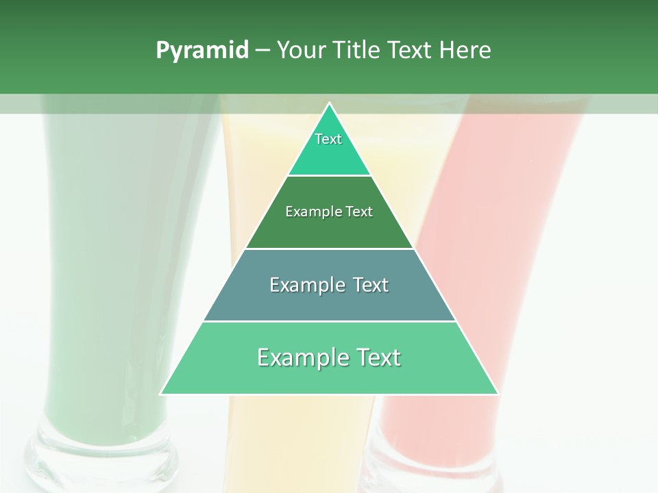 Cocktail Umbrellas White Background Cocktail Parasols PowerPoint Template