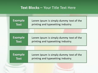 Cocktail Umbrellas White Background Cocktail Parasols PowerPoint Template