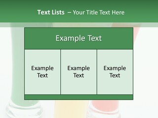 Cocktail Umbrellas White Background Cocktail Parasols PowerPoint Template