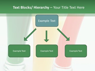 Cocktail Umbrellas White Background Cocktail Parasols PowerPoint Template