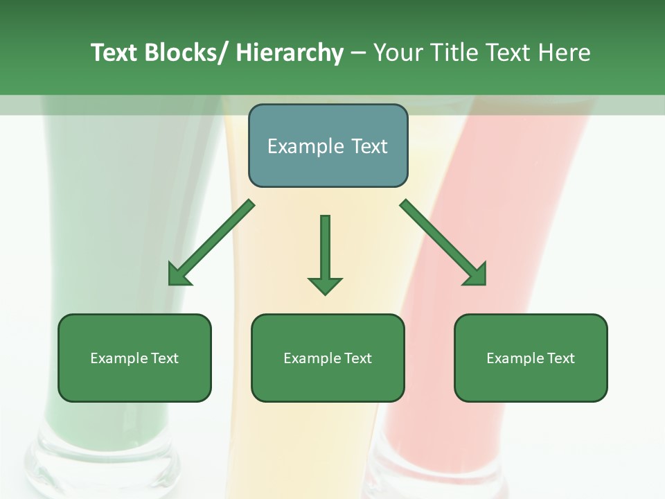 Cocktail Umbrellas White Background Cocktail Parasols PowerPoint Template