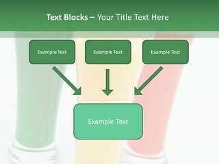 Cocktail Umbrellas White Background Cocktail Parasols PowerPoint Template