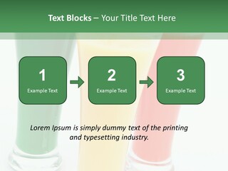 Cocktail Umbrellas White Background Cocktail Parasols PowerPoint Template