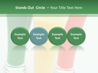 Cocktail Umbrellas White Background Cocktail Parasols PowerPoint Template