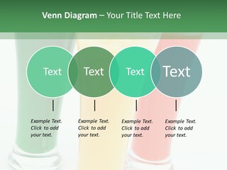 Cocktail Umbrellas White Background Cocktail Parasols PowerPoint Template