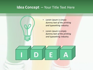 Cocktail Umbrellas White Background Cocktail Parasols PowerPoint Template