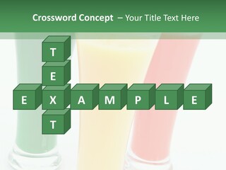 Cocktail Umbrellas White Background Cocktail Parasols PowerPoint Template