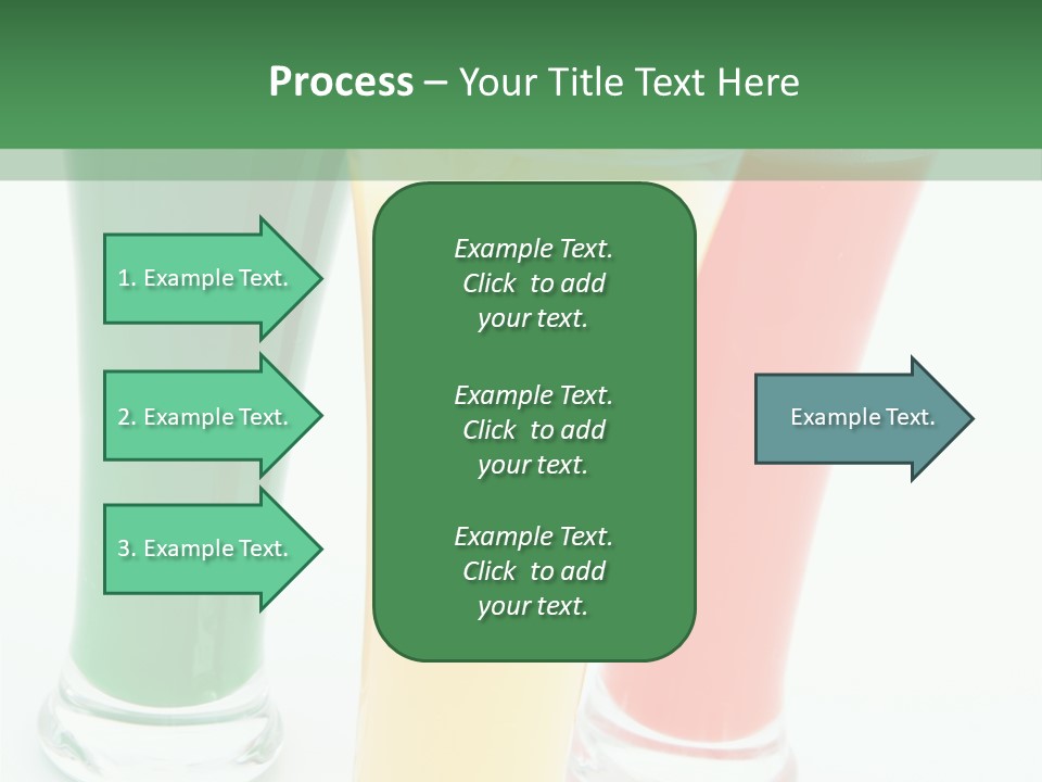 Cocktail Umbrellas White Background Cocktail Parasols PowerPoint Template