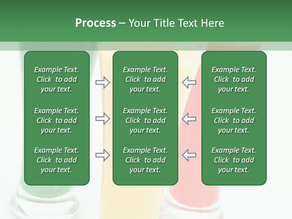Cocktail Umbrellas White Background Cocktail Parasols PowerPoint Template