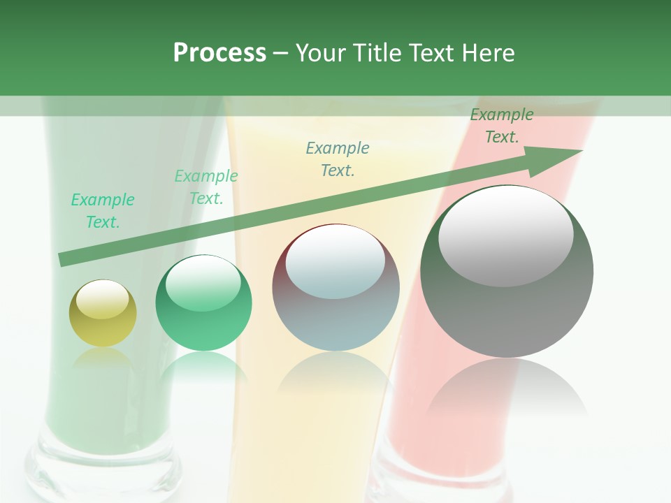 Cocktail Umbrellas White Background Cocktail Parasols PowerPoint Template