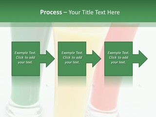 Cocktail Umbrellas White Background Cocktail Parasols PowerPoint Template