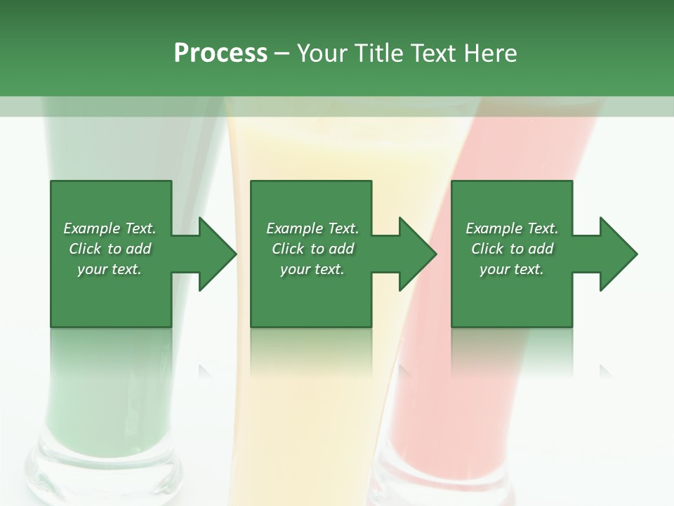 Cocktail Umbrellas White Background Cocktail Parasols PowerPoint Template