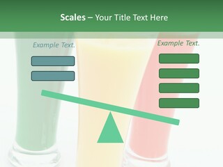 Cocktail Umbrellas White Background Cocktail Parasols PowerPoint Template