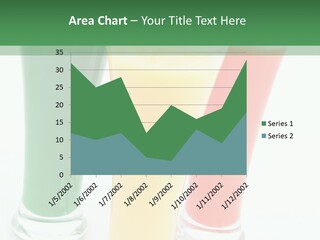 Cocktail Umbrellas White Background Cocktail Parasols PowerPoint Template