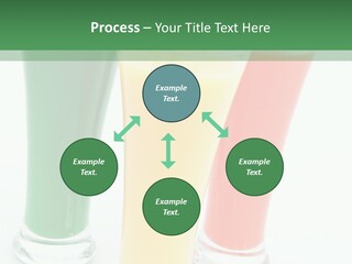 Cocktail Umbrellas White Background Cocktail Parasols PowerPoint Template