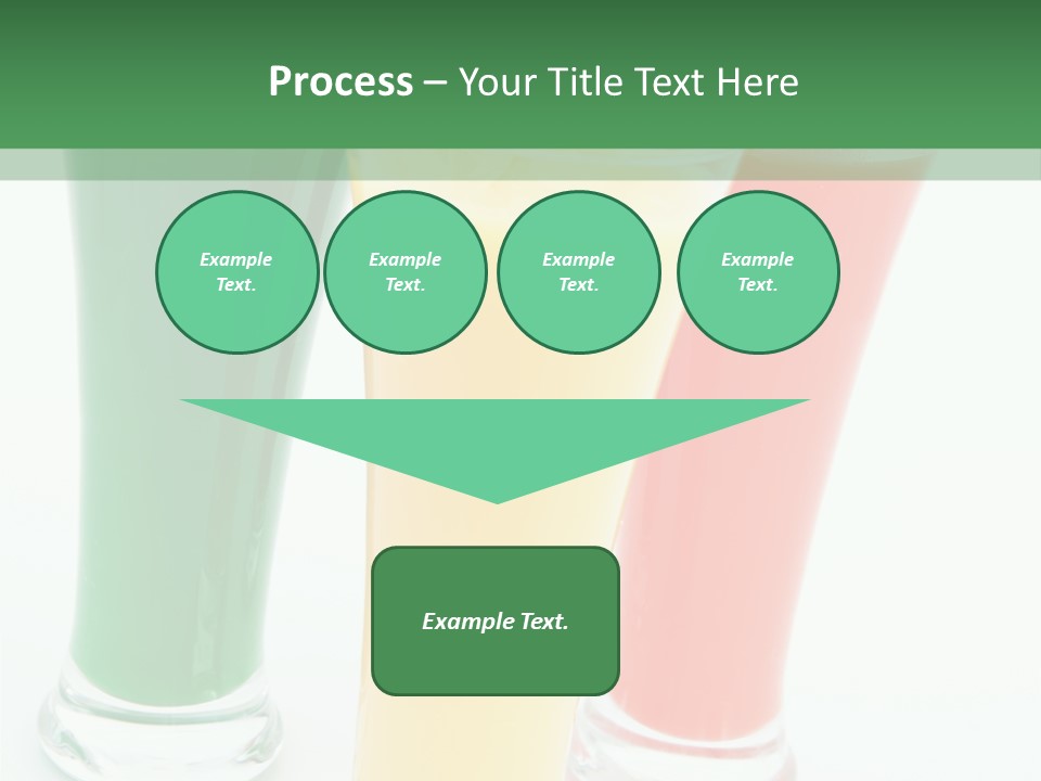 Cocktail Umbrellas White Background Cocktail Parasols PowerPoint Template