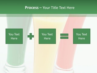 Cocktail Umbrellas White Background Cocktail Parasols PowerPoint Template