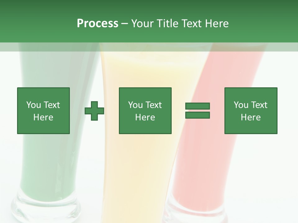 Cocktail Umbrellas White Background Cocktail Parasols PowerPoint Template
