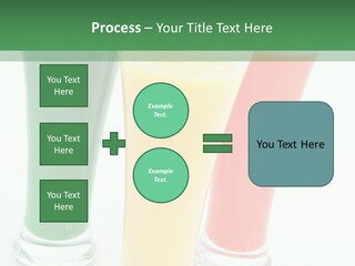 Cocktail Umbrellas White Background Cocktail Parasols PowerPoint Template