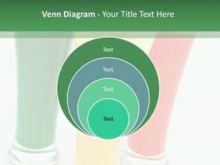 Cocktail Umbrellas White Background Cocktail Parasols PowerPoint Template