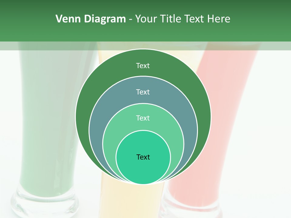 Cocktail Umbrellas White Background Cocktail Parasols PowerPoint Template