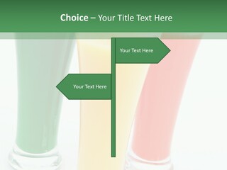 Cocktail Umbrellas White Background Cocktail Parasols PowerPoint Template