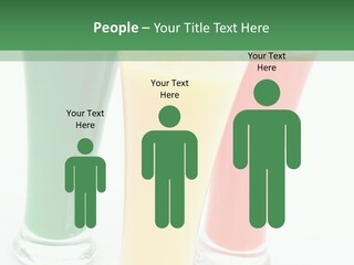 Cocktail Umbrellas White Background Cocktail Parasols PowerPoint Template