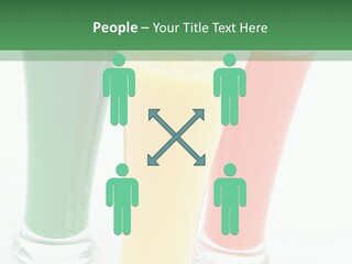 Cocktail Umbrellas White Background Cocktail Parasols PowerPoint Template