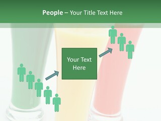 Cocktail Umbrellas White Background Cocktail Parasols PowerPoint Template