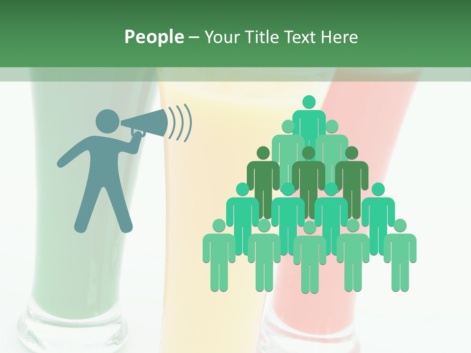 Cocktail Umbrellas White Background Cocktail Parasols PowerPoint Template