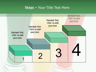 Cocktail Umbrellas White Background Cocktail Parasols PowerPoint Template