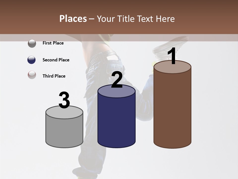 Gymnastic Vertical Fitness PowerPoint Template