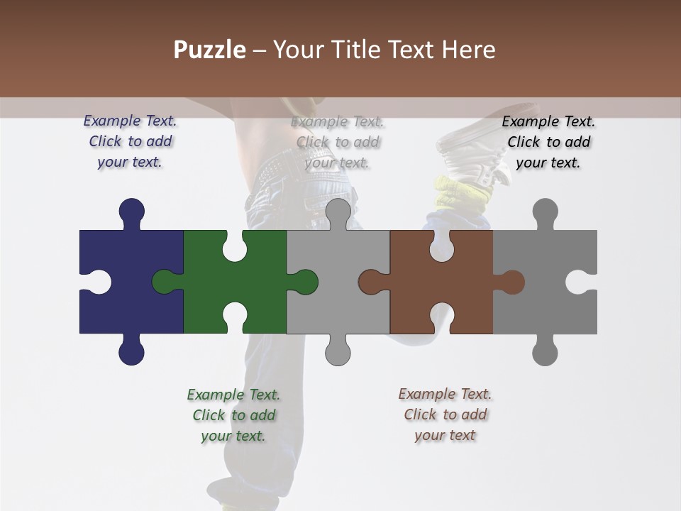 Gymnastic Vertical Fitness PowerPoint Template