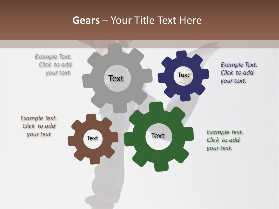 Gymnastic Vertical Fitness PowerPoint Template