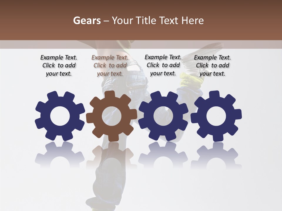 Gymnastic Vertical Fitness PowerPoint Template