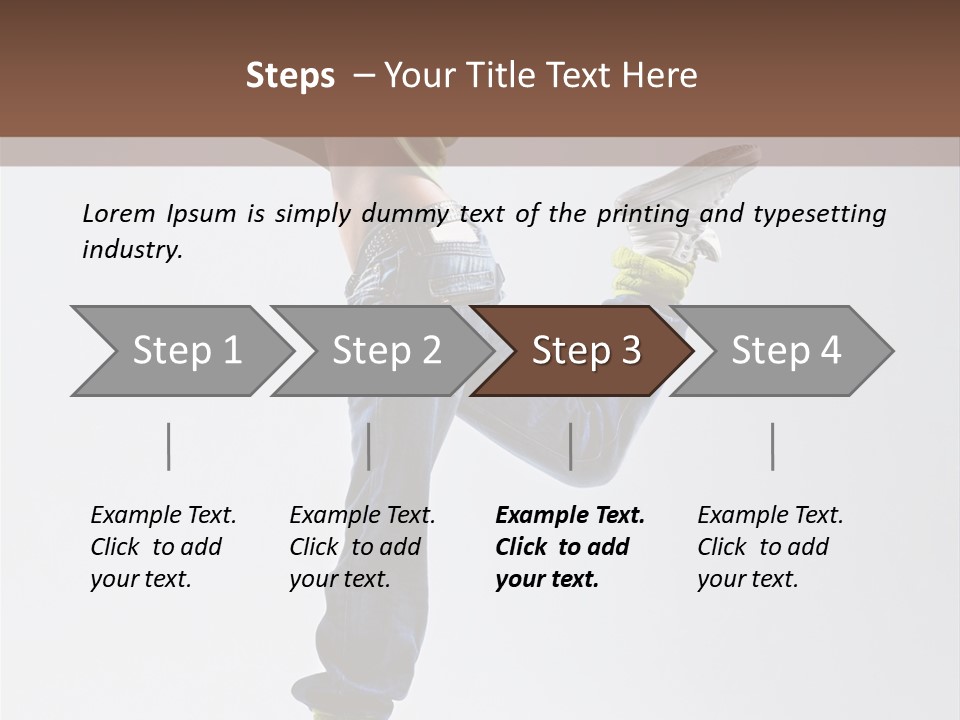 Gymnastic Vertical Fitness PowerPoint Template